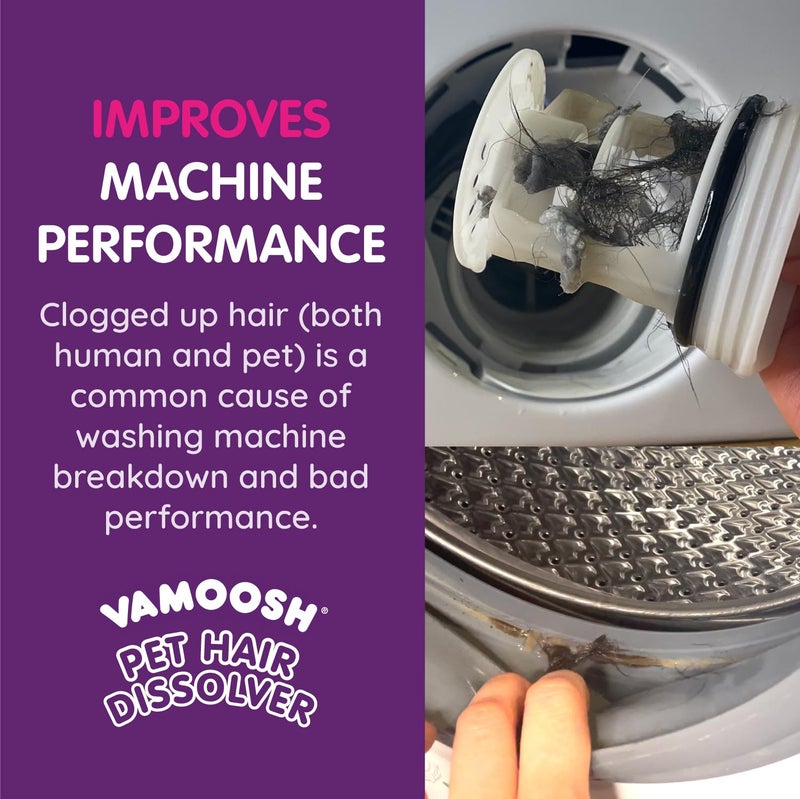 Vamoosh Pet Hair Dissolver | Pet Hair Remover for Washing Machines | Removes Odor Dissolves Dog, Cat, Animal Fur | Cleans Pet Bedding in Washing Machine | Easy to Use | 100g (Pack of 6) - Image 5